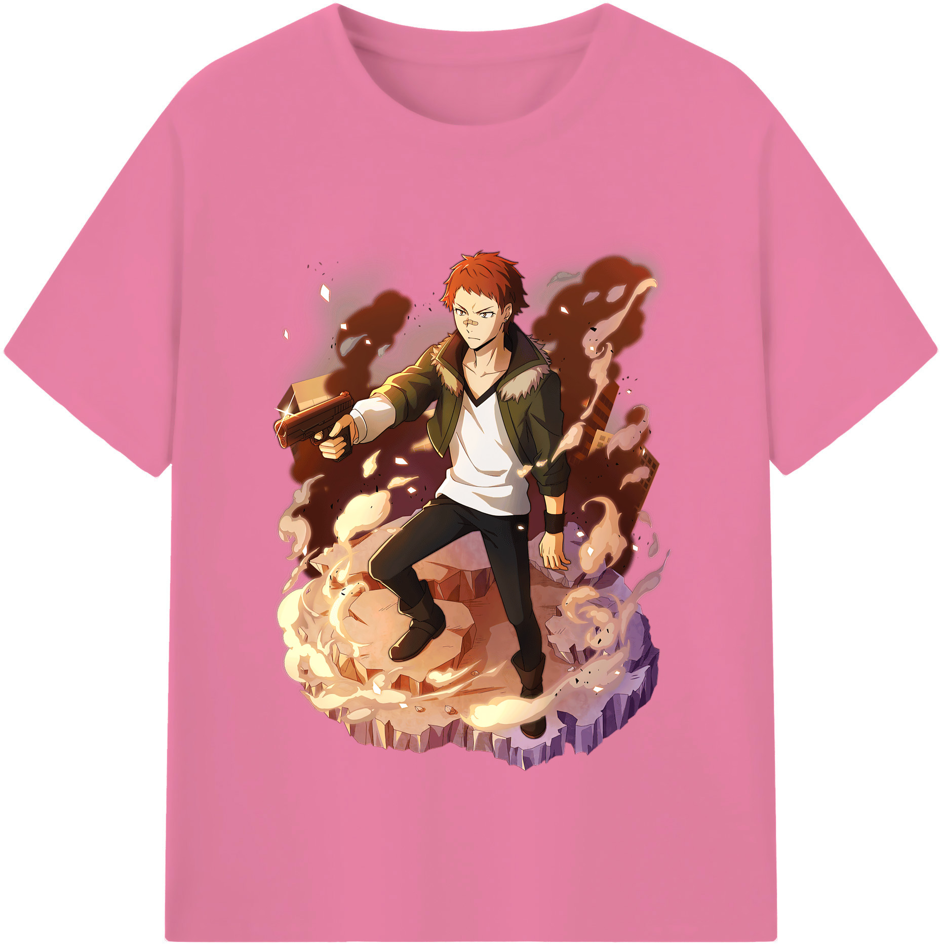 （画像用） 文豪ストレイドッグス Bungo Stray Dogs 綿100％半袖Tシャツ（フロントプリント）